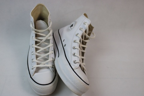 Converse Trampki Ctas Lift Clean Hi 561676C Biały SKÓRA NATURALNA