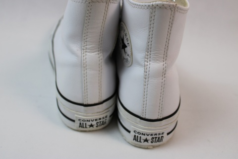 Converse Trampki Ctas Lift Clean Hi 561676C Biały SKÓRA NATURALNA