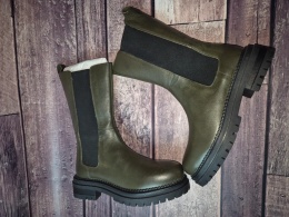 Lazamani botki skórzane damskie sztyblety na zamek 39