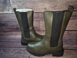 Lazamani botki skórzane damskie sztyblety na zamek 39