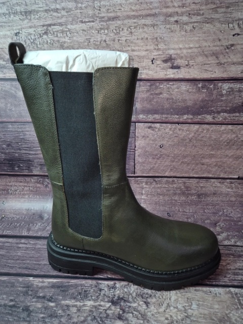 Lazamani botki skórzane damskie sztyblety na zamek 39