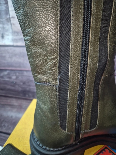 Lazamani botki skórzane damskie sztyblety na zamek 39