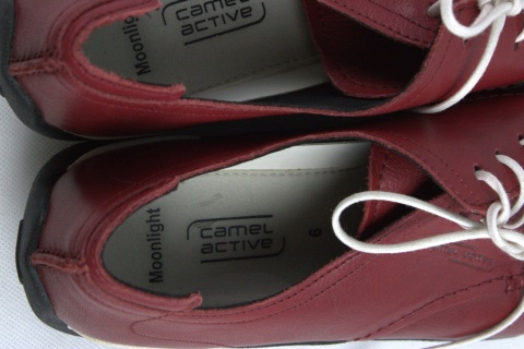 Camel Aktive  Moonlight 72 skórzane  czerwone buty damskie sportowe 39