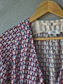 Sukienka wzorzysta z wiązaniem NOA NOA 89% Viscose 38
