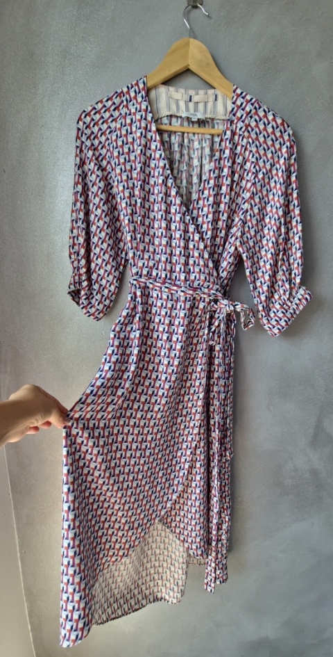 Sukienka wzorzysta z wiązaniem NOA NOA 89% Viscose 38