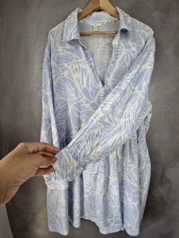 Sukienka H&M koszulowa o luźnym kroju 50% bawelna 50%Viscose XL