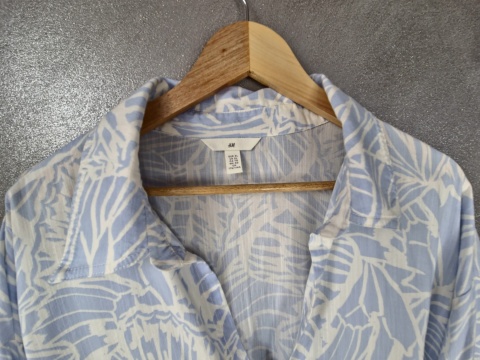 Sukienka H&M koszulowa o luźnym kroju 50% bawelna 50%Viscose XL