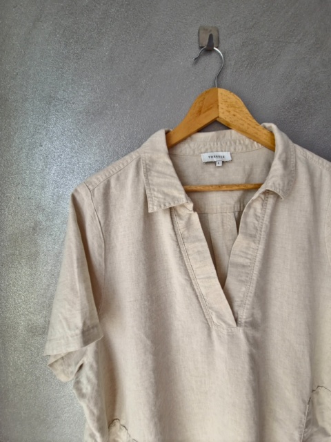 Sukienka THERESE 100% LEN - naturalna L