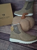 Botki na platformie sztyblety buty jesienne damskie ocieplane Earth Edition Marco Tozzi 40 26 cm