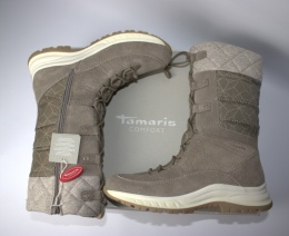 Tamaris Comfortable Snow Boot leather Woman skórzane damskie śniegowce comfort fit 38 25 cm